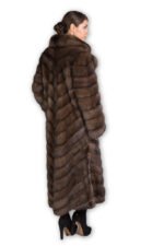 Long Brown Sable Fur Coat Cleopatra - Image 3