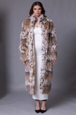 Long Lynx Fur Coat Zyrab - Image 4