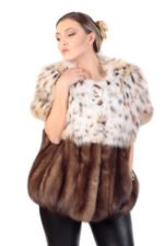 Bobcat Lynx & Sable Fur Coat