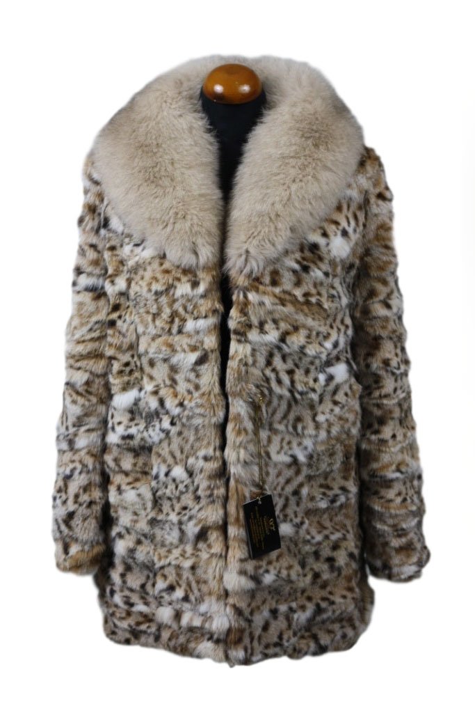 Lynx Fur Coat & Fox Shawl Collar - Image 1