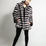 Magnificent Chinchilla Fur Horizontal Stroller 0821