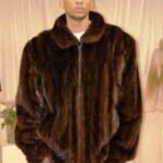 Mahogany Men's Mink Bomber Fur Jacket 2113