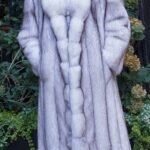 Men's Blue Fox Coat Full Length 88554