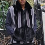 Men's Blue Iris Ranch Mink Vest 84847