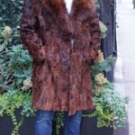 Men's Cognac Persian Stroller Fox Collar 5854