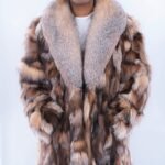 Men's Diamond Crystal Fox Stroller Full Skin Fox Collar 76644