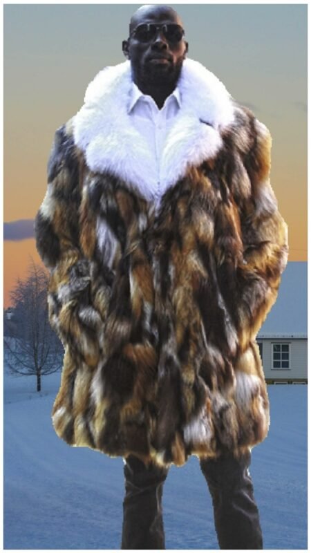 Men's Fox Stroller White Fox Collar 29928