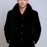 Men's Fur Black Sheared Mink Stroller 6633