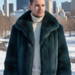 Men's Hunter Green Fox Jacket 765