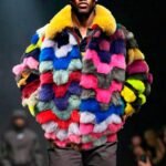 Men's Multiple Colored Fox Bomber Jacket 8448