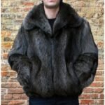 Mens Raccoon Bomber Jacket 1991