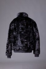 Sculpted Mink Fur Bomber Jacket