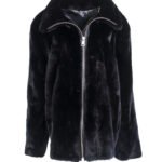 Men's Classic Cut Black Mink Fur Coat