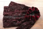 Burgundy Red Astrakhan & Chinchilla Fur - Image 4