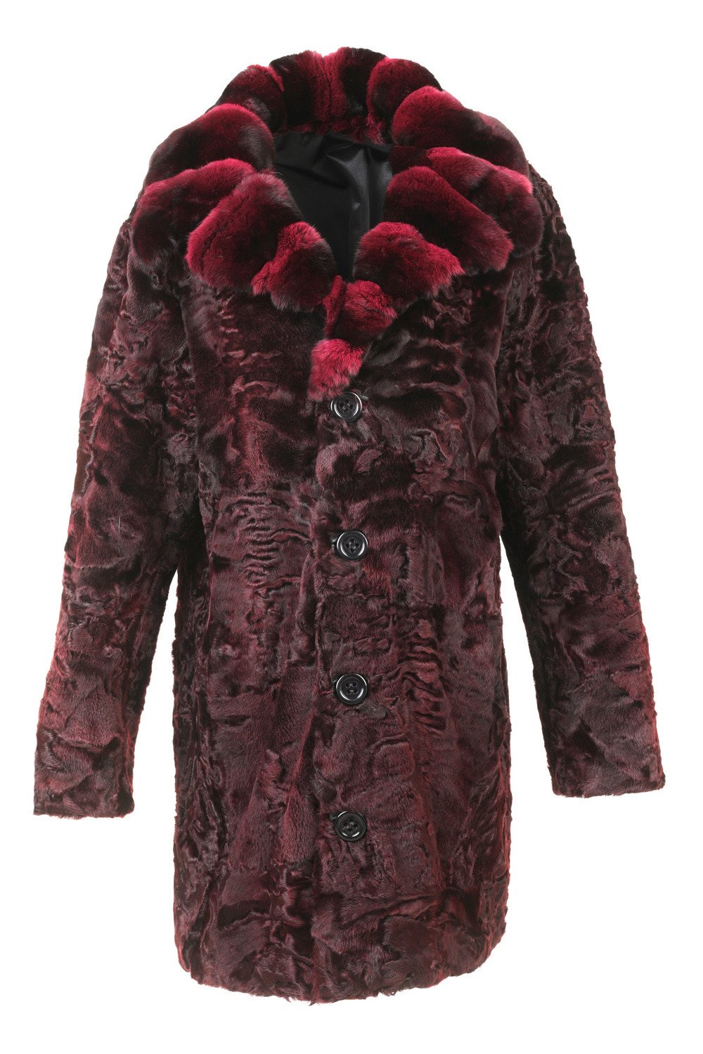 mens_burgundy_red_astrakhan_fur_coat_with_chinchilla_notched_fur_collar_button_closure_and_leather_trim_8_2__16792 Burgundy Red Astrakhan & Chinchilla Fur - Image 1