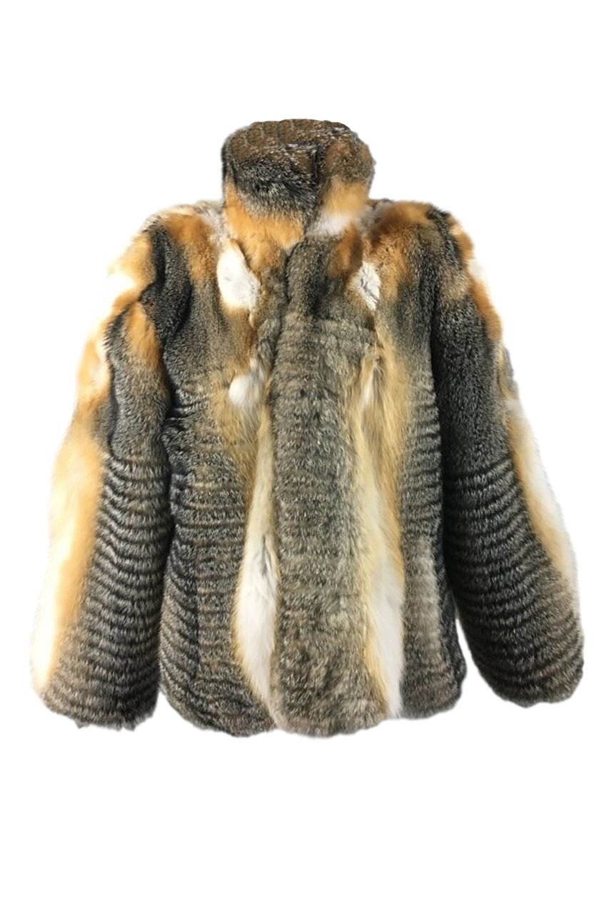 mens_coyote_fur_bomber_jacket_2__51405.1569864404.1280.1280_clipped_rev_1__09212 Mens Cross Fox Fur Bomber Jacket Stand Up Collar - Image 1