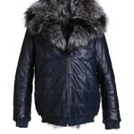 Men's Hooded Reversible Fox Fur Coat Equalizer