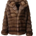 Hooded Sable Fur Coat