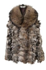 Lynx Fur Jacket Fin Raccoon Collar