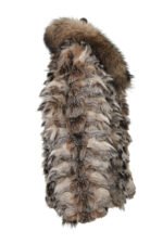Lynx Fur Jacket Fin Raccoon Collar - Image 3