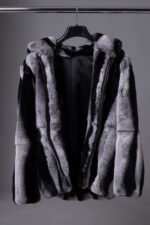 Rex Rabbit Fur Bomber Jacket - Image 3