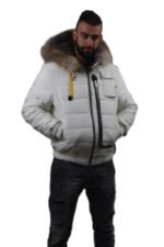 White Fur Lined Hooded Parka - Image 4