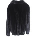 Men's SAGA Black Mink Fur Bomber Coat