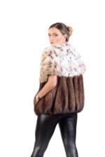 Bobcat Lynx & Sable Fur Coat - Image 2