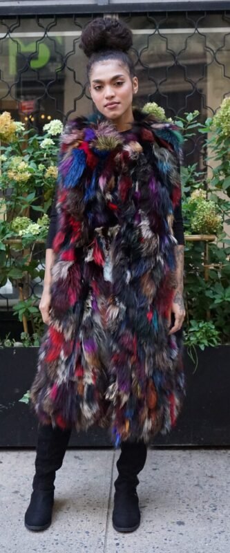 Multi Colored Fox Vest 9393
