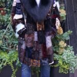 Multi Colored Men's Mink Stroller Fox Trim 98733