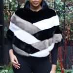 Multi Colored Mink Pullover Jacket 6556