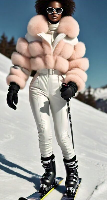 Peach Ski Fox Jacket 4474