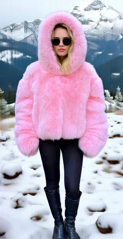 Pink Fox Hooded Jacket 88484
