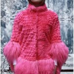 Pink Rex Rabbit Fur Jacket Tibetan Lamb 44557