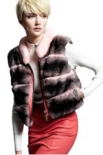 Pink Chinchilla Fur Vest