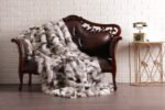 Platinum Fox Fur Fur Blanket Throw Cover - Image 5