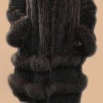 Plus Size Brown Knit Mink Stroller Matching Fox 63321