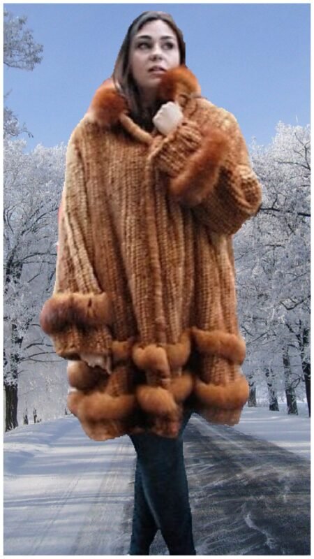 Plus Size Whiskey Knit Mink Stroller Matching Fox #76633