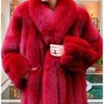 Plush Dyed Red Fox Fur Stroller 2133