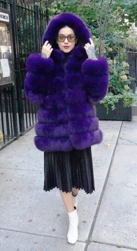 PURPLE FOX HORIZONTAL STROLLER 4323