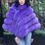 Purple Fox Poncho 3837