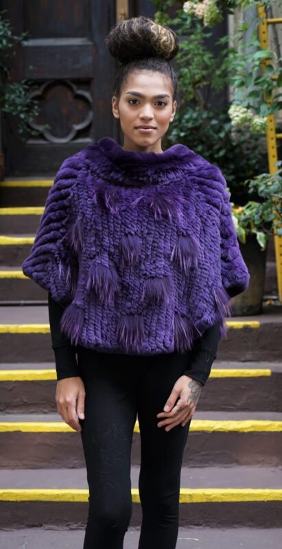 Purple Rex Rabbit Cape 23746