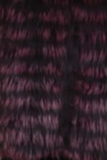 Purple Raccoon Fur Jacket Cropped - Image 5