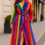 Rainbow Full Length Mink Coat 9812
