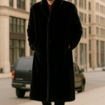 Ranch Mink Blackglama Men's Full Length Fur Coat 4521