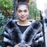 Real Chinchilla Fur Stole C73737