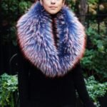 Red Blue Multi Color Finnish Raccoon Collar 7654