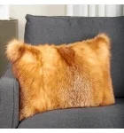 Full Pelt Red Fox Fur Pillow