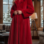 Red Mink Coat 3844