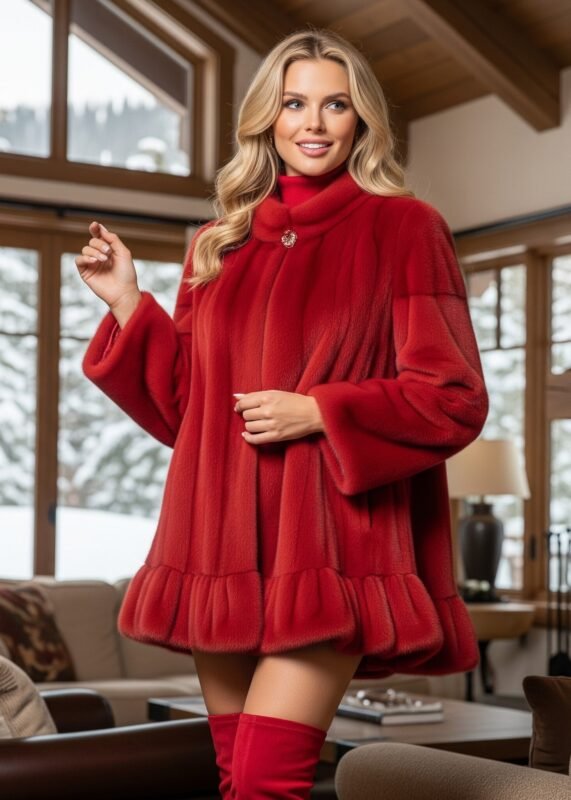 Red Mink Swing Stroller 3456